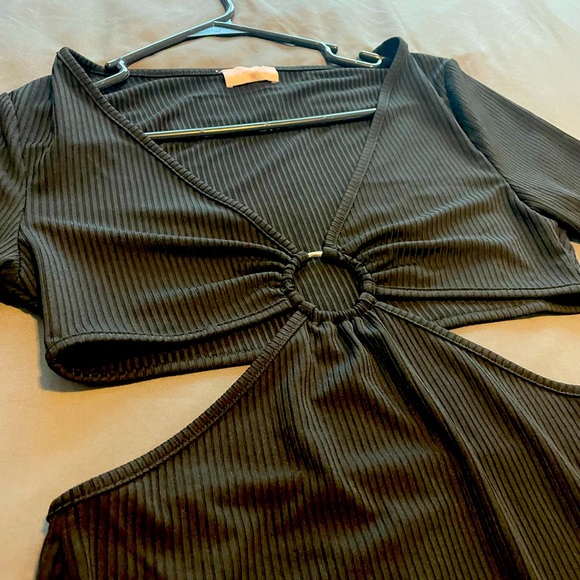 Black Cutout Dress NWOT - Picture 3 of 4